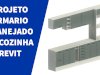Armário Planejado de Cozinha Projetado no Revit