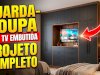 Materiais para projeto de tv embutida no guarda roupa