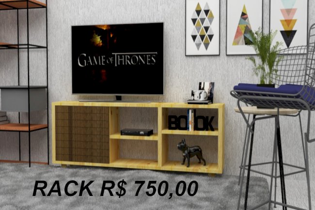 Combinação o rústico com a sala