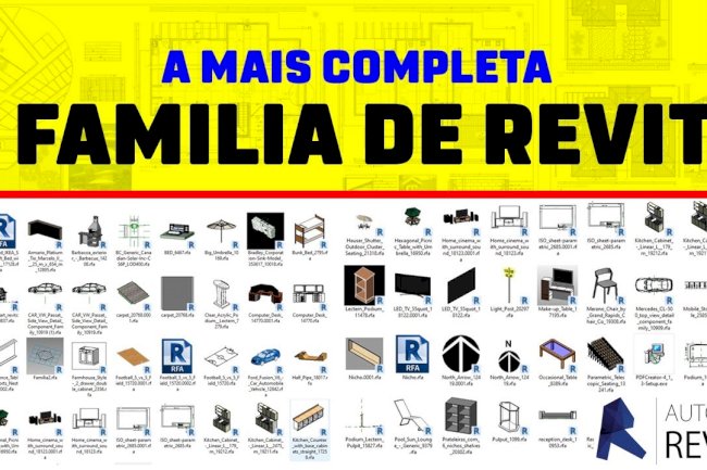 Famílias Revit para seus projetos