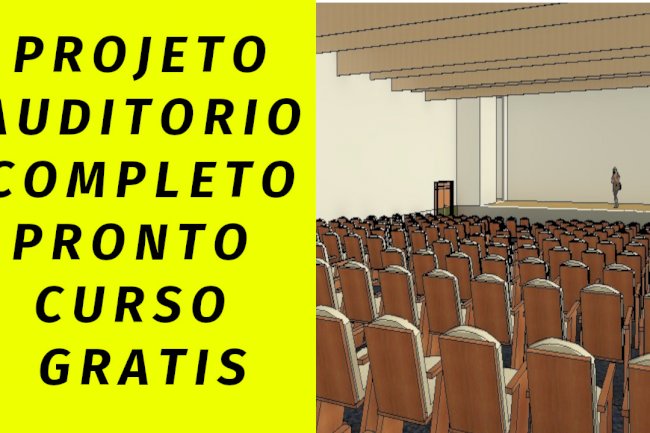 Materiais usado em um auditório