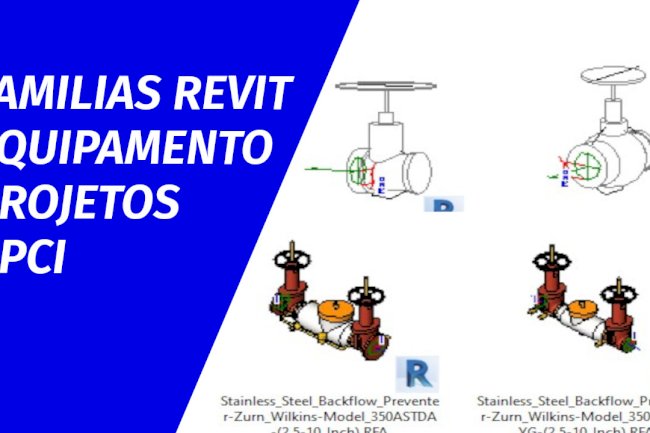 Familias Revit Equipamentos usados em PPCI