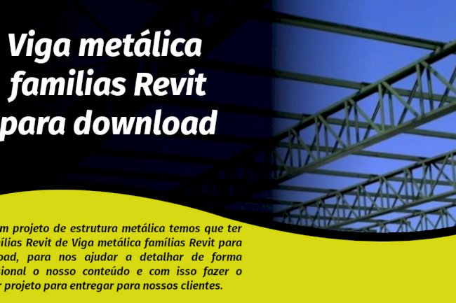 Viga metálica familias Revit para download