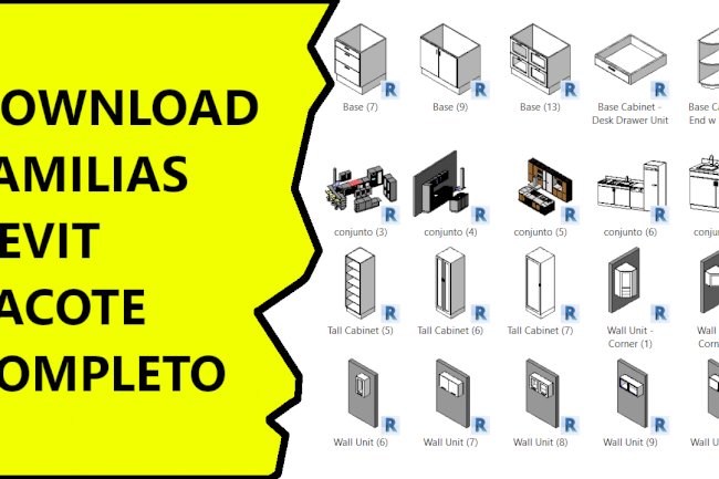 FAMILIAS REVIT 15GB DE CONTEÚDO PREMIUM PARA DOWNLOAD IMEDIATO