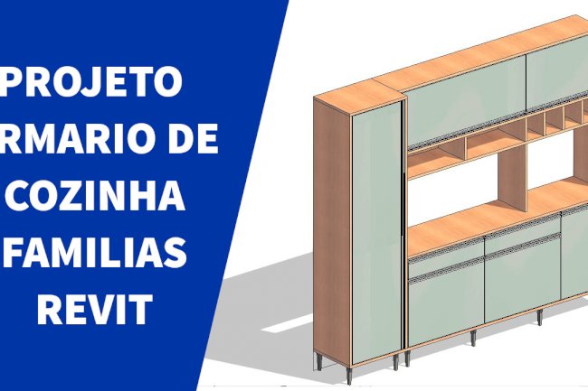 Projeto armario de cozinha familias revit