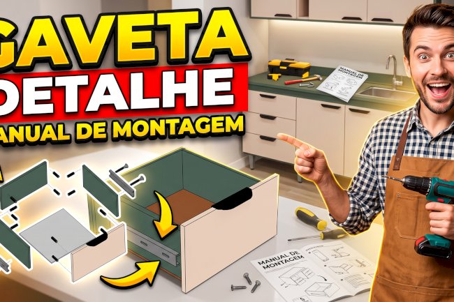 Manual de montagem gaveta e modelo de balcão