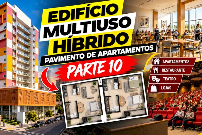 Análise arquitetônica da planta de apartamentos — Edifício multiuso