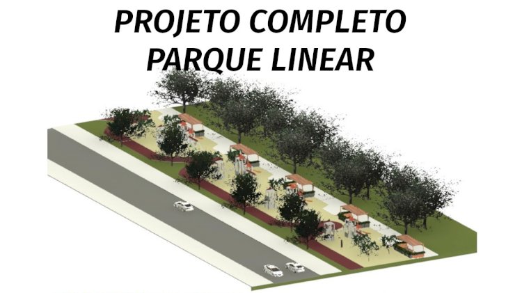 Parque linear projeto completo em Revit