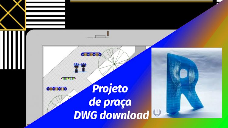 Projeto de praça dwg download 