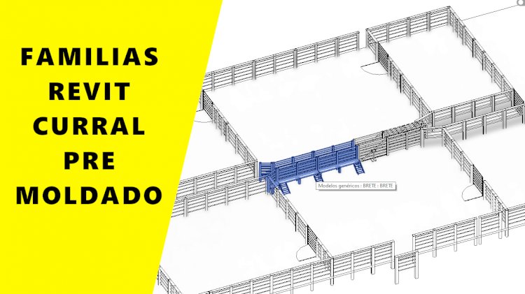 Famílias Revit de Curral Pré-Moldado: Precisão e Eficiência em Projetos BIM