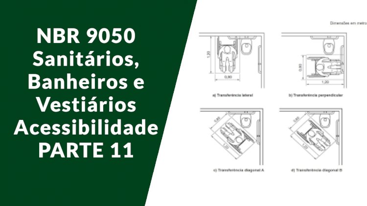 NBR 9050 Sanitários, Banheiros e Vestiários Acessíbilidade CONCURSOS