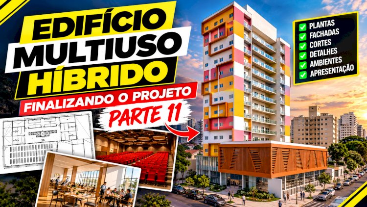 Análise arquitetônica e estrutural do auditório no segundo pavimento de um edifício multiuso