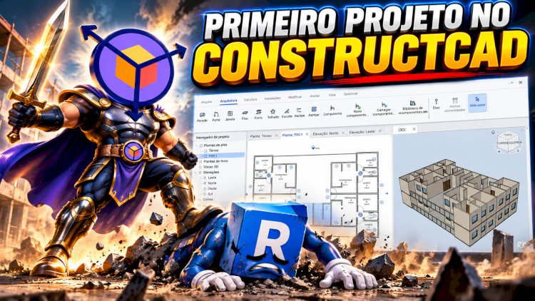 Revit vs. ConstructCAD: quais são as diferenças entre os dois sistemas BIM?  O mercado de softwares para arquitetura, engenharia e construção civil está em constante evolução. Entre as ferramentas utilizadas para desenvolver projetos arquitetônicos em ambiente digital, o Revit, da Autodesk, é uma solução comercial consolidada, enquanto o ConstructCAD é uma iniciativa de código aberto que busca oferecer uma alternativa para modelagem e documentação de projetos.